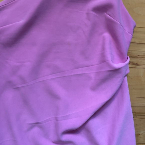 Petal & Pup Pink Nadene Dress Midi Asymmetrical One Shoulder Womens Size 12 - Picture 4 of 5